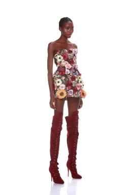 Bronx and Banco Bouquet Maraya Mini Dress Black Floral Size S / AU 8 for rent on The Volte - image 2