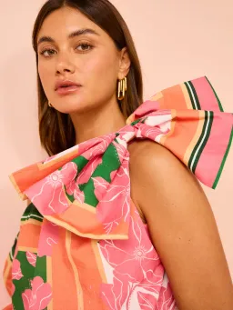 By Nicola Rosa Mini Dress Multi Print Size 14 for rent on The Volte - image 3