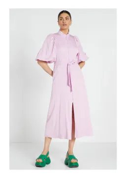 Bohemian Traders Band Collar Midi Dress in Lilac Size 4XL / AU 22 for rent on The Volte - image 1