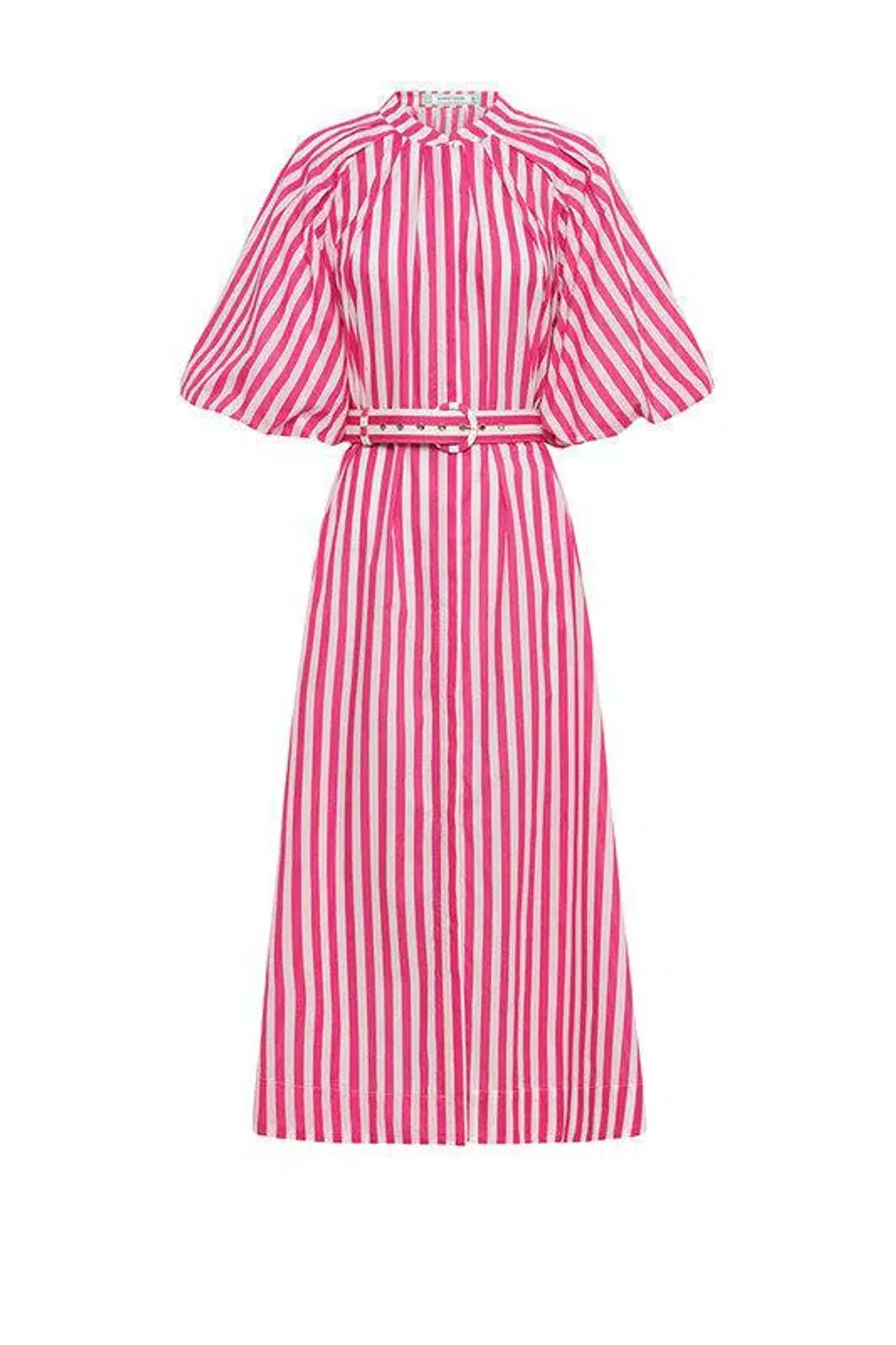 Bohemian Traders Pleated Neck Midi Dress in Pink Size 4XL/ AU 22 for rent on The Volte - main image