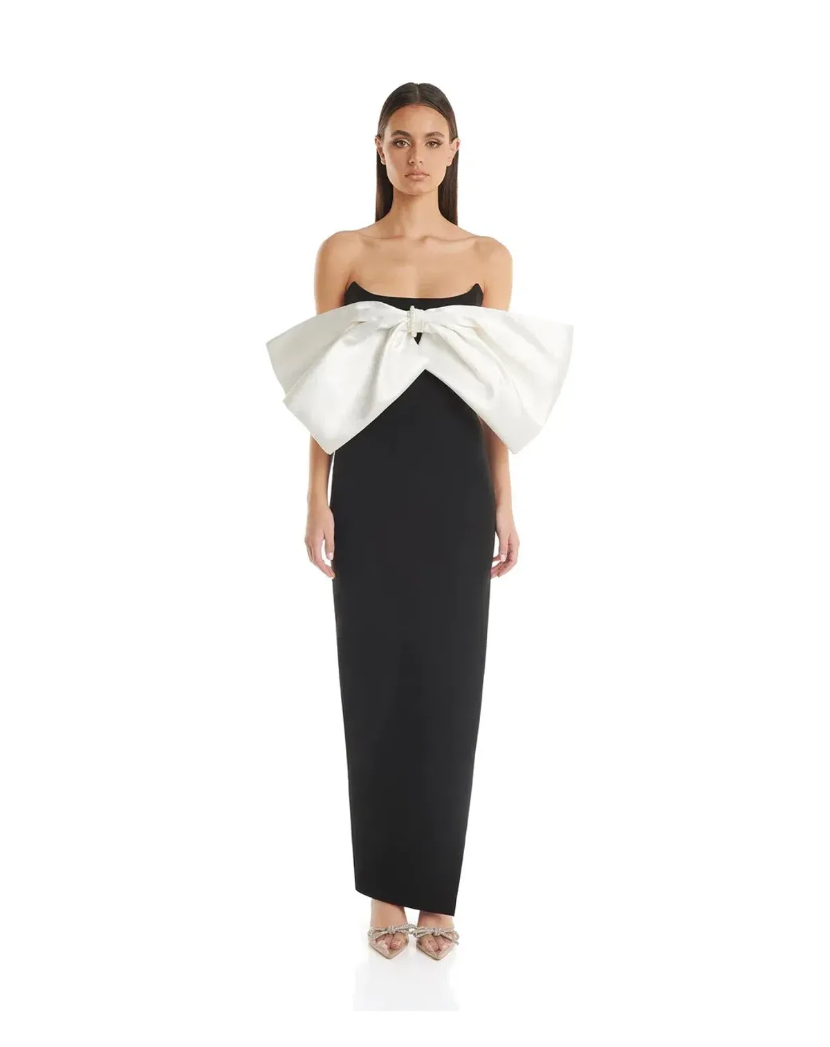 Eliya the Label Sarah Dress Black/White Size 10 for rent on The Volte - main image