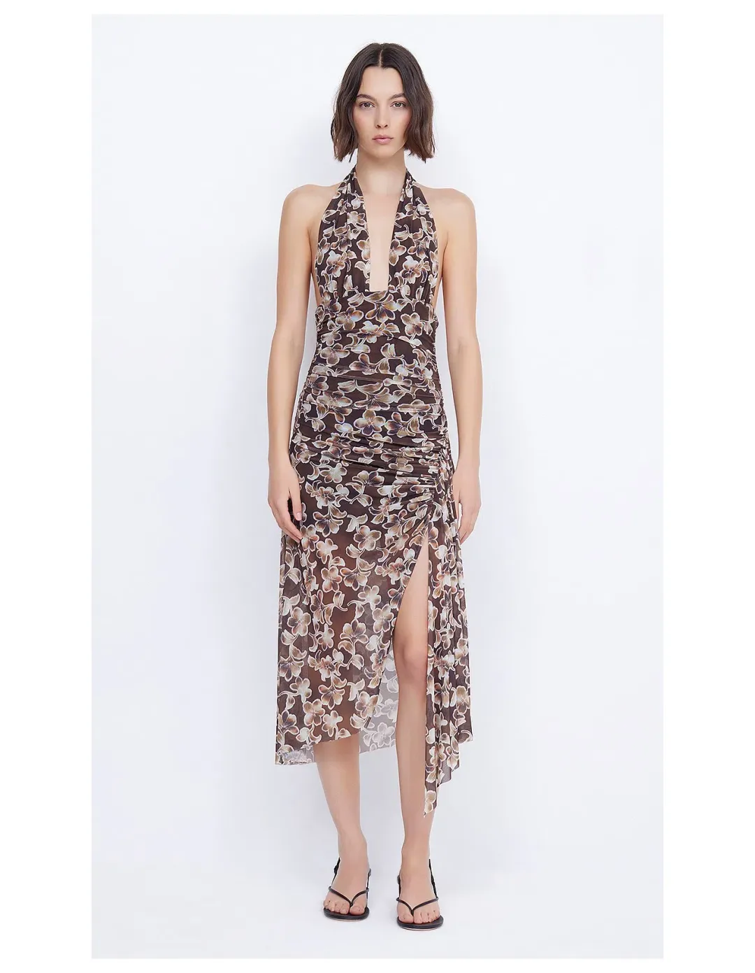 Bec & Bridge Herlani Midi Dress Floral Size AU 6 for rent on The Volte - main image
