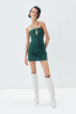 Shona Joy Thea Keyhole Dress in Rosemary Size 8 for rent on The Volte - image 1