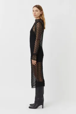 Camilla and Marc Eros Long Sleeve Midi Dress Black Size M / AU 10 for rent on The Volte - image 4