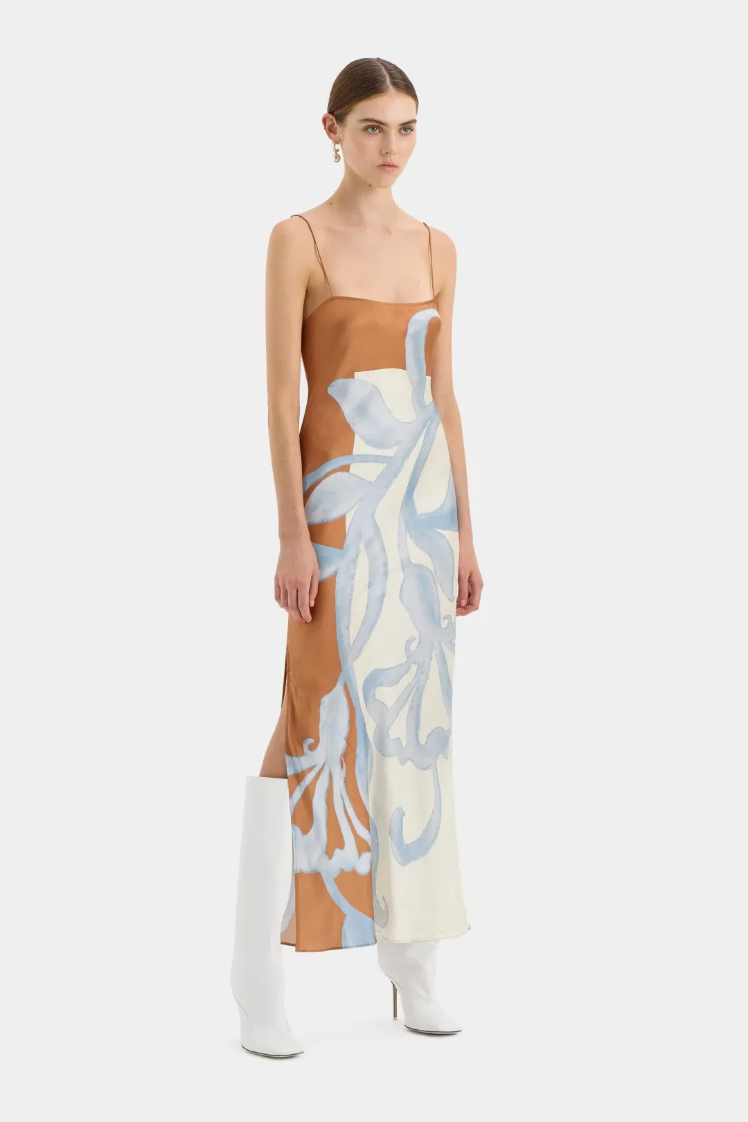 Sir the Label The Sorrento Slip Dress Sciarpa Print Size 1 / AU 8 for rent on The Volte - main image