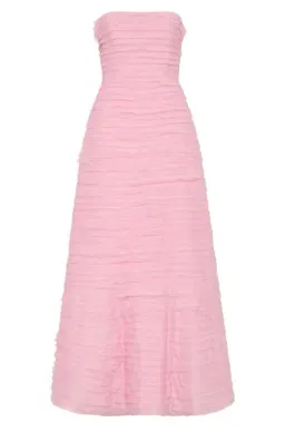 Aje Soundscape Maxi Dress in Chalk Pink Size 8 for rent on The Volte - image 8