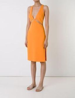 Dion Lee Puncture Dress Orange Size 8 for rent on The Volte - image 1