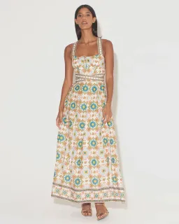 Hansen & Gretel Tulsa Maxi Dress Mosaic Print Size S / AU 8 for rent on The Volte - image 1
