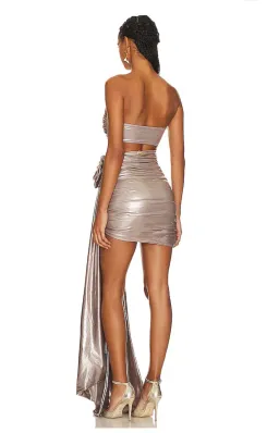 Mia Mini Dress in Copper Bahia Maria for rent on The Volte - image 2