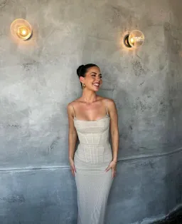  House of CB Nalini Dress Sand Size XS/Au 6 for rent on The Volte - image 2