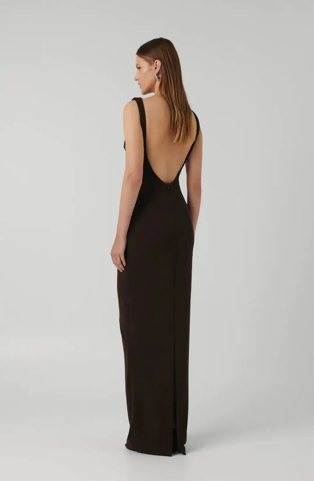 Effie Kats Verona Gown Coffee Size S/8 for rent on The Volte - main image