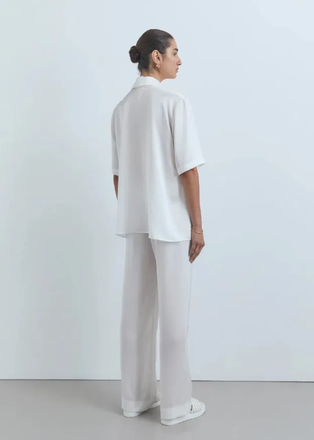 Viktoria and Woods Chorus Two-Piece Suit White Ivory Size 8 for rent on The Volte - main image