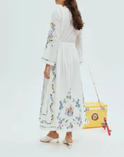 Alemais Willa Embroidered Shirtdress White Size 14 for rent on The Volte - image 5