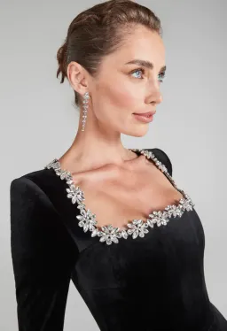 Nadine Merabi Kimberly Mini Dress Black Size XS / AU 6 for rent on The Volte - image 5