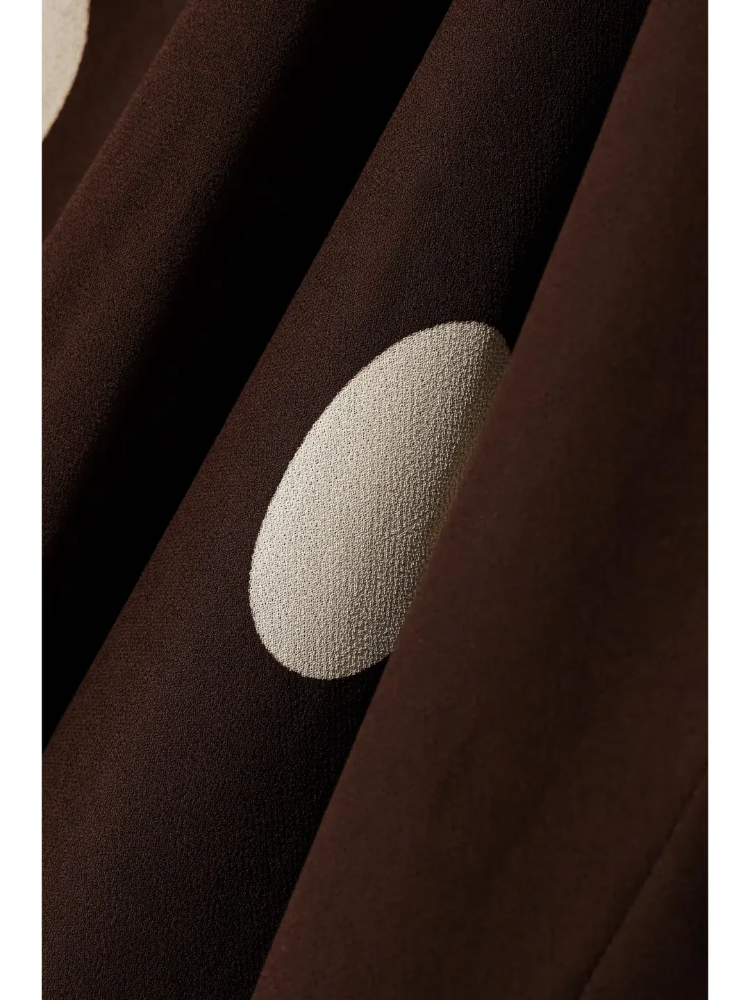 Faithfull the Brand Santos Polka Dot Georgette Maxi Dress Chocolate Size M / AU 10 for rent on The Volte - main image