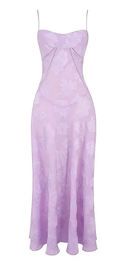 House Of CB Seren Lace Back Maxi Dress Orchid Floral Size M / AU 10 for rent on The Volte - image 4