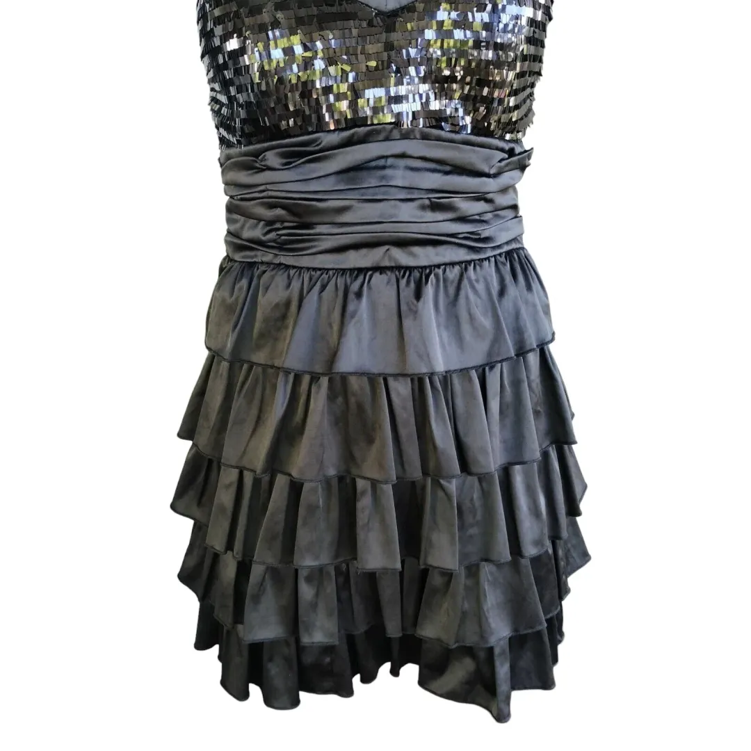 Elle Zeitoune Christina Mini Dress Black Size 10 for rent on The Volte - main image