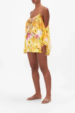 Camilla Franks Drop Shoulder Playsuit How Does Your Garden Grow Size M / AU 12 for rent on The Volte - image 5