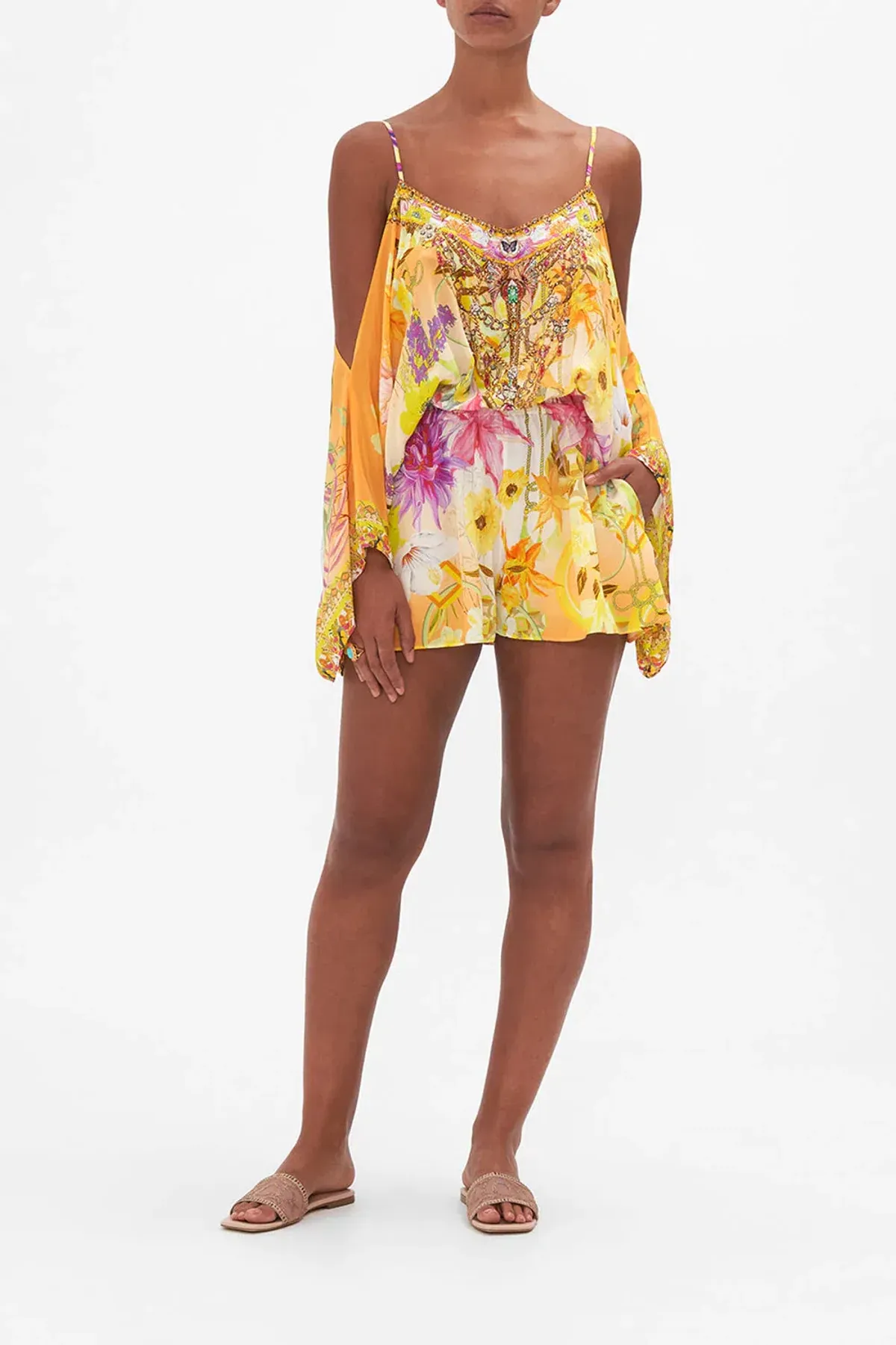 Camilla Franks Drop Shoulder Playsuit How Does Your Garden Grow Size M / AU 12 for rent on The Volte - main image