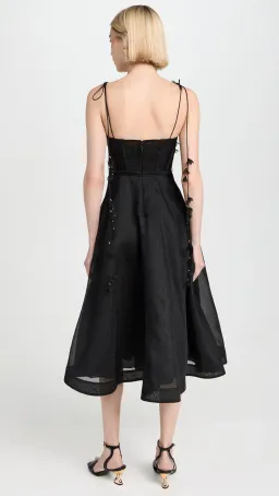 Zimmermann Natura Corset Midi Dress Black Size 3 / AU 14 for rent on The Volte - image 5