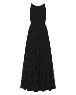 Aje Rosewood Ruched Maxi Dress Black Size 16 for rent on The Volte - image 10