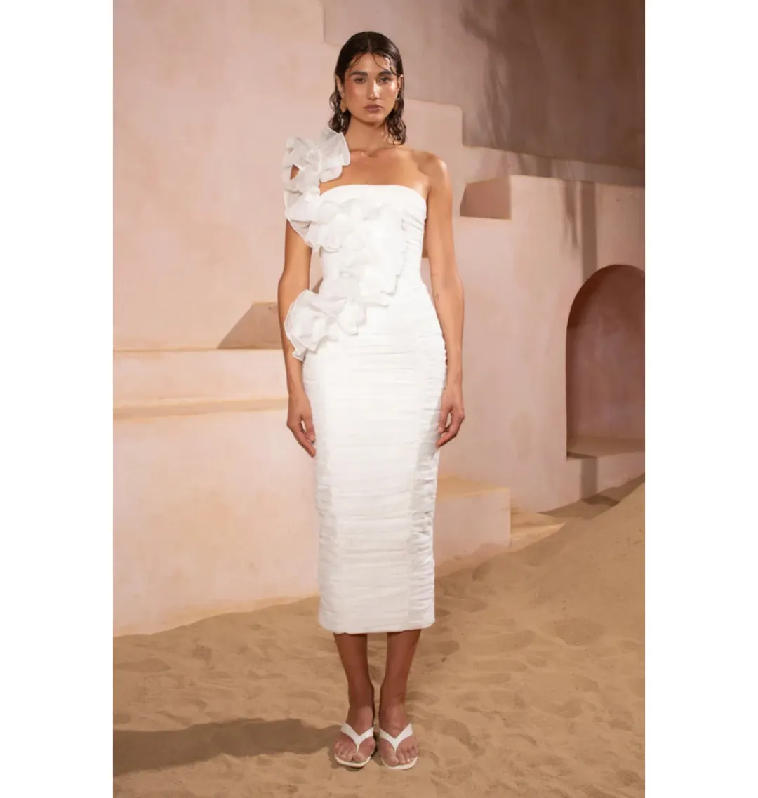 Eliya The Label Vanuatu Dress in White Size XS / AU 6 for rent on The Volte - main image