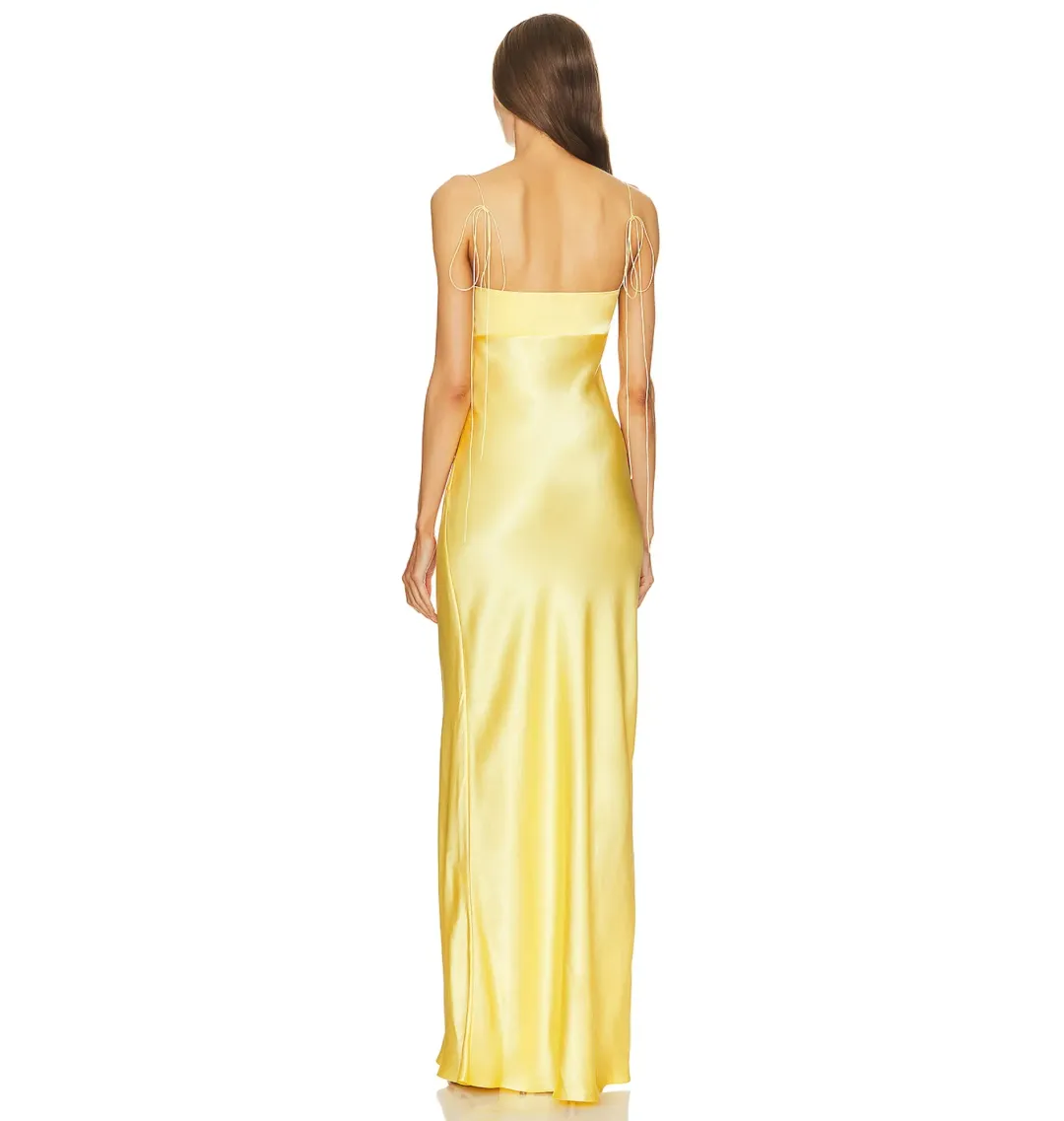 Anna October Tulip Maxi Dress Yellow Size AU 8 for rent on The Volte - main image