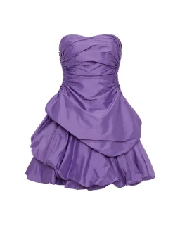 Aje Daybreak Strapless Mini Dress Deep Violet Size AU 10 for rent on The Volte - image 5