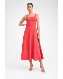 Kookaï Ariel Bodice Dress Tomato Size AU 8 for rent on The Volte - image 1