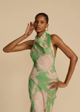 Arcina Ori Josephine Dress Green Floral Print Size S /  AU 8 for rent on The Volte - image 6