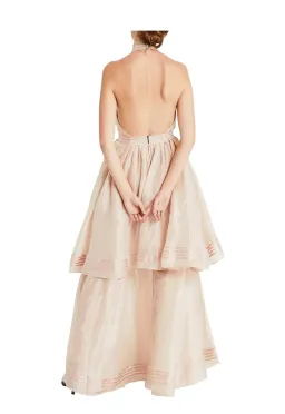 Aje Sienna Dress Blush Size 14  for rent on The Volte - image 2