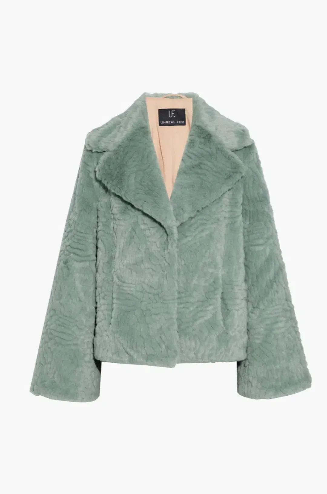 Unreal Fur Lily Jacket in Mint Size L / AU 12 for rent on The Volte - main image
