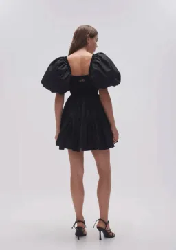 Aje Casa Puff Sleeve Mini Dress Black Size 8 for rent on The Volte - image 2