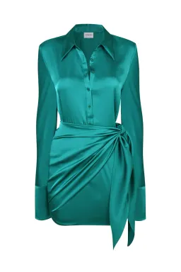 Rat & Boa Alanis Mini Dress Green Size XS / AU 6 for rent on The Volte - image 3