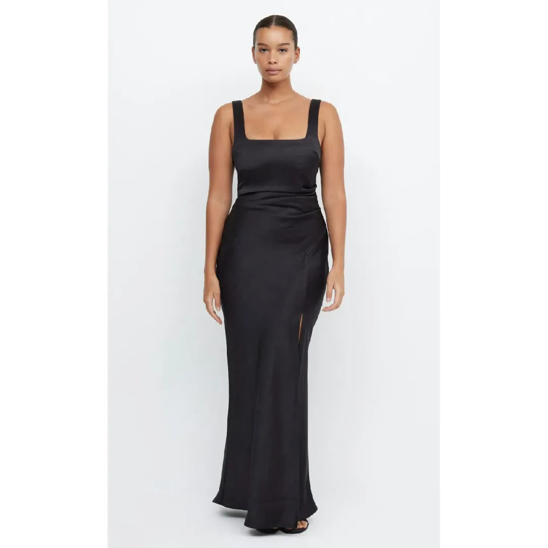 Bec & Bridge The Dreamer Square Neck Dress Black Size 18 for rent on The Volte - main image