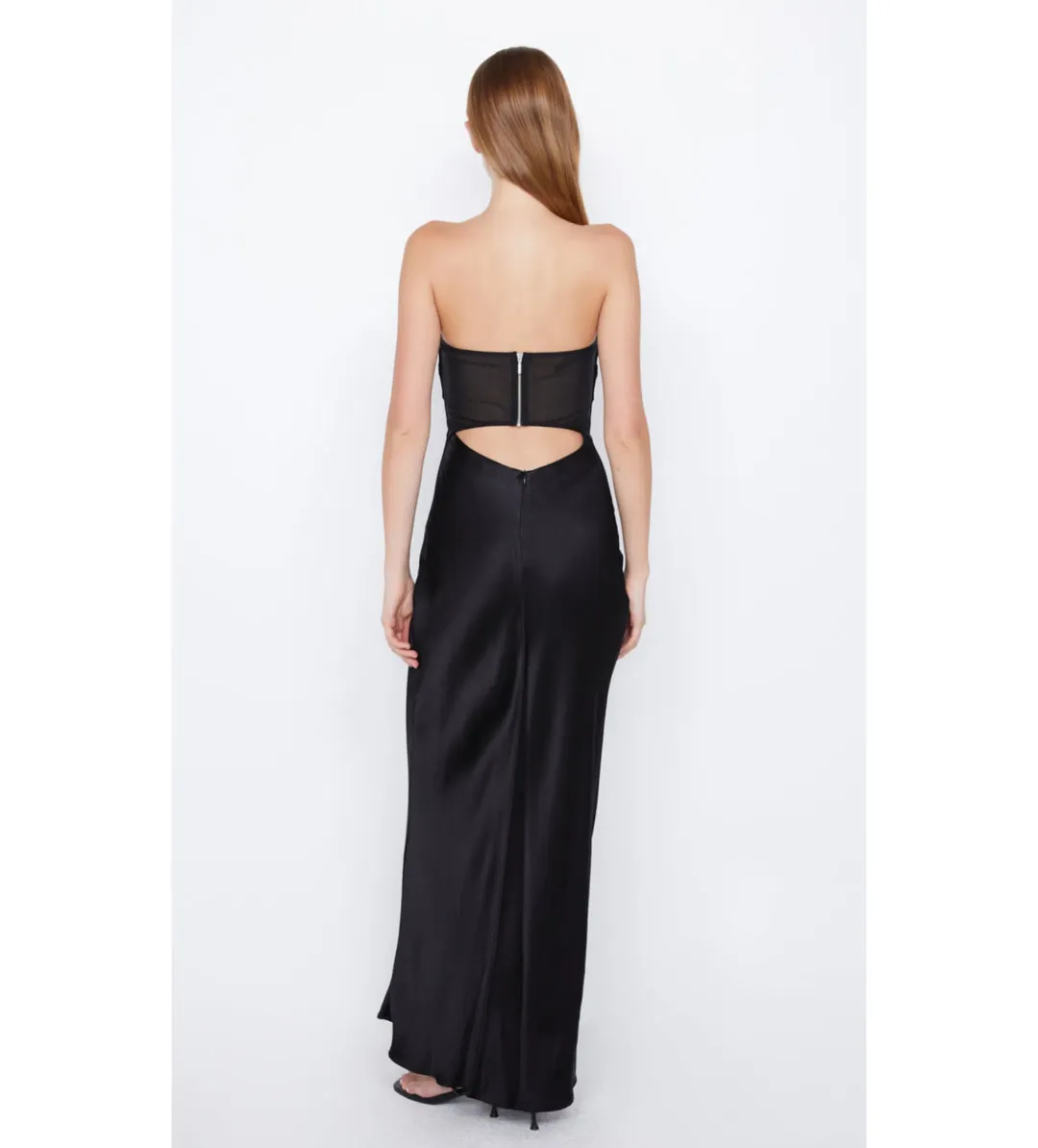 Bec & Bridge Halle Strapless Dress Black Size 16 for rent on The Volte - main image