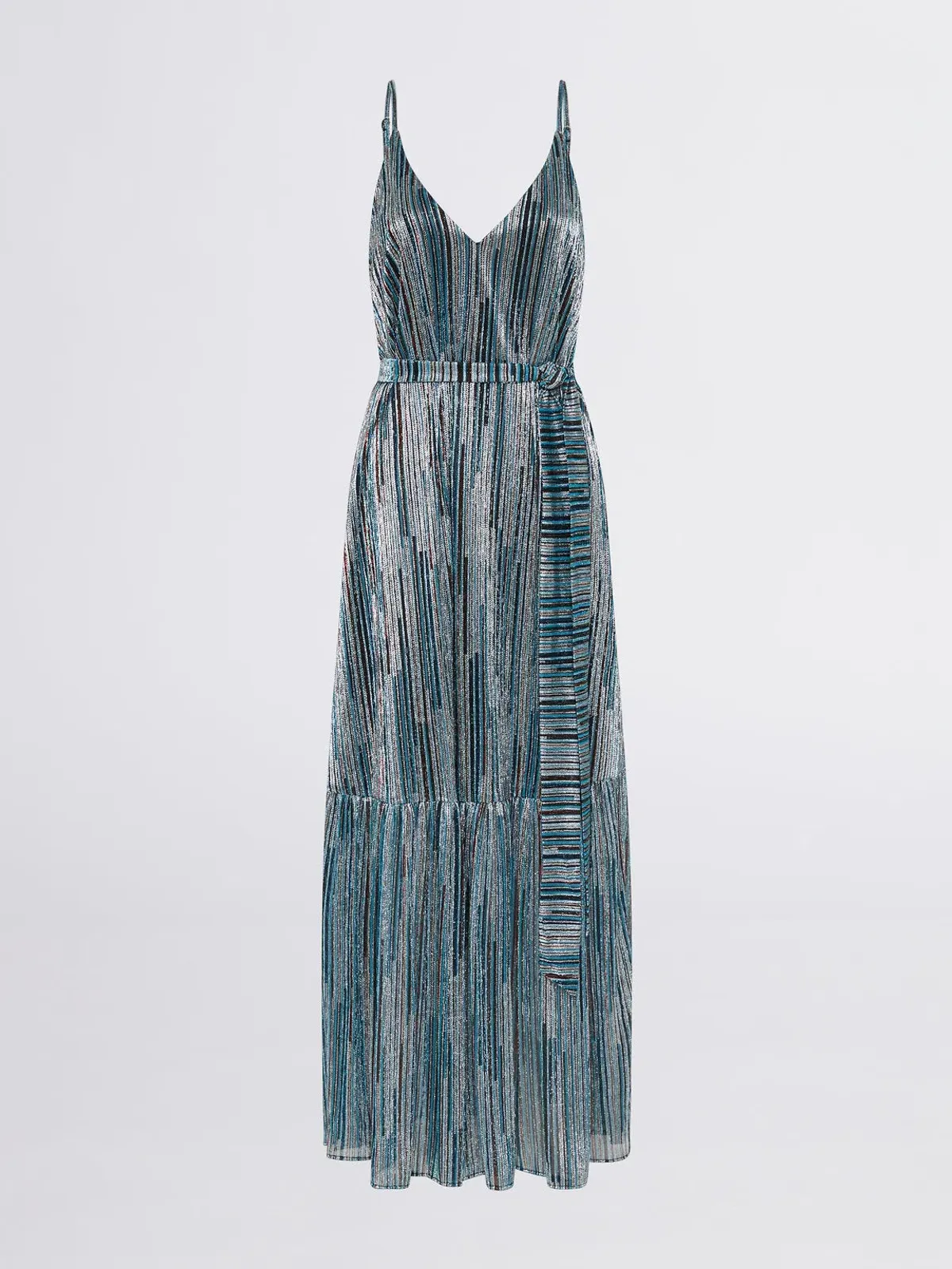 Sheike Starlight Dress Blue Metallic Size 6 for rent on The Volte - main image