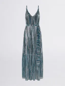 Sheike Starlight Dress Blue Metallic Size 6 for rent on The Volte - image 1