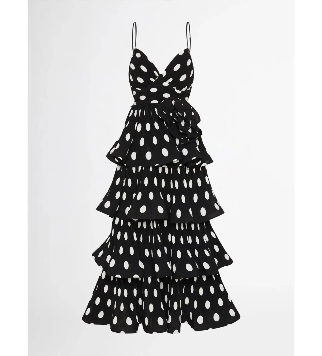 Sheike Julia Polka Dot Dress Black Size 6  for rent on The Volte - main image