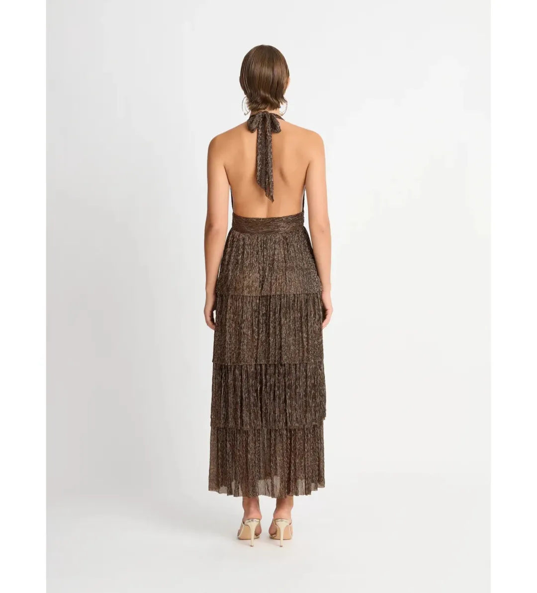 Sheike Galaxy Dress Bronze Size 6  for rent on The Volte - main image