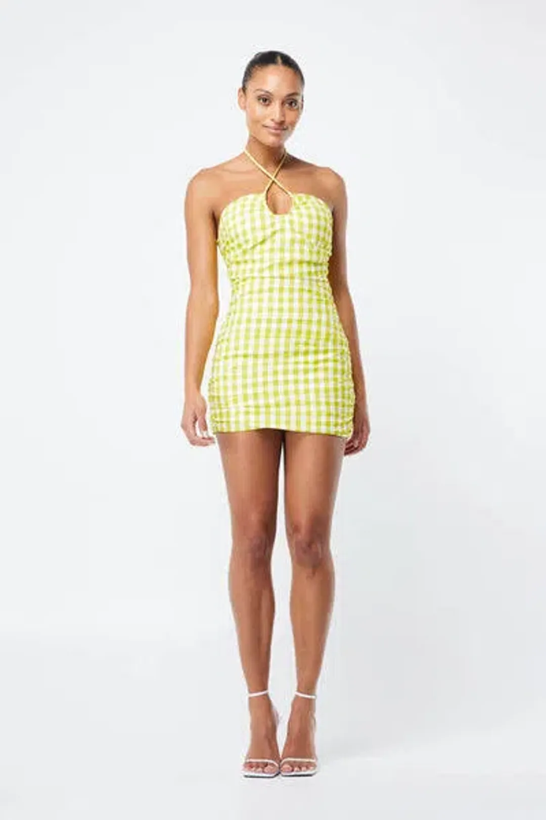 Mossman Check On It Dress Green Size 10 for rent on The Volte - main image