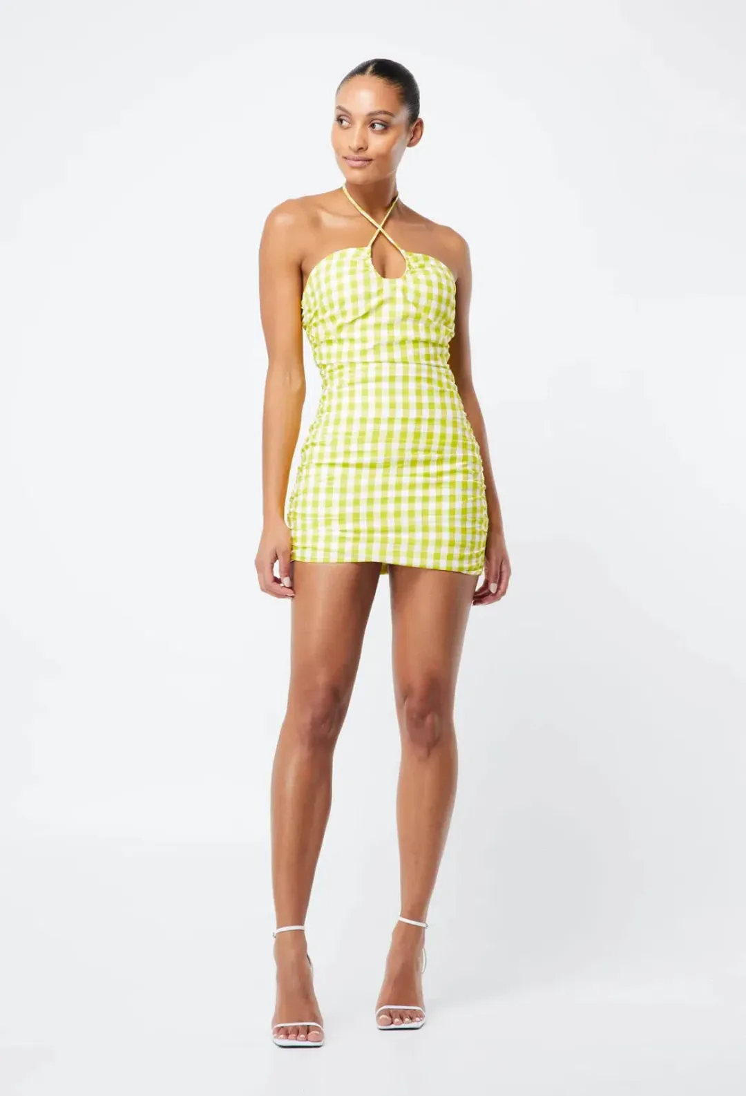 Mossman Check On It Dress Green Size 10 for rent on The Volte - main image