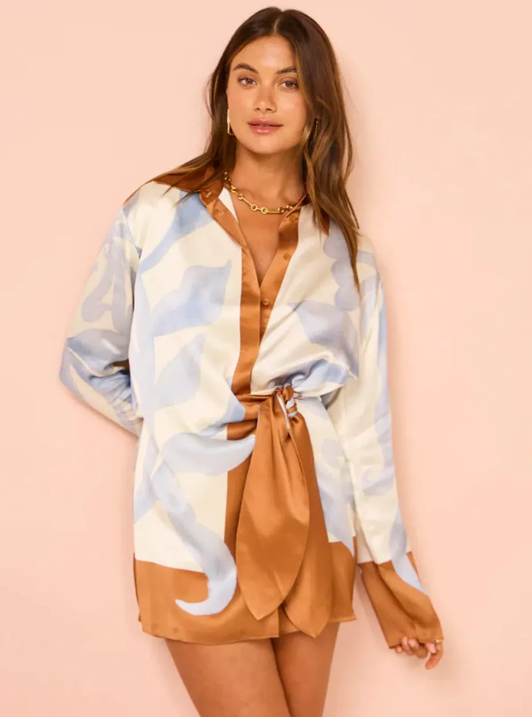 Sir the Label Sorrento Shirt Dress Scarpia Print Size 8 for rent on The Volte - main image