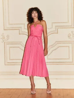 Rebecca Vallance Rosa Halter Dress Pink Size 8  for rent on The Volte - image 1