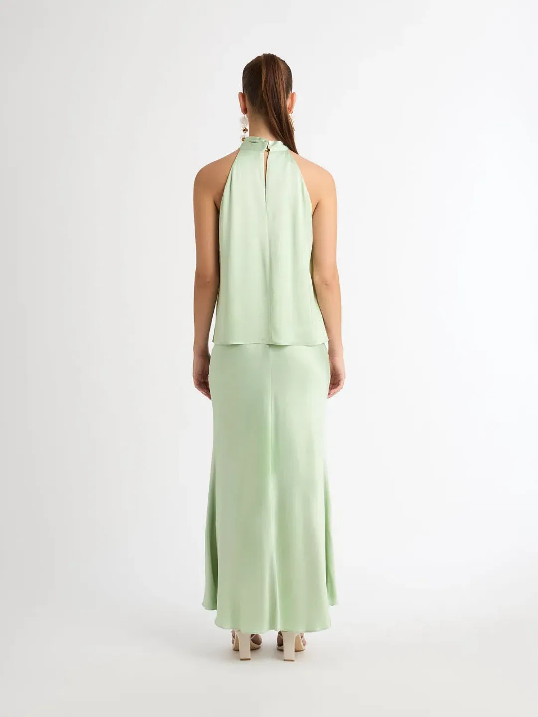 Sheike Stella Longline Top Size 6 and Gracie Skirt Size 8 Set Sage for rent on The Volte - main image