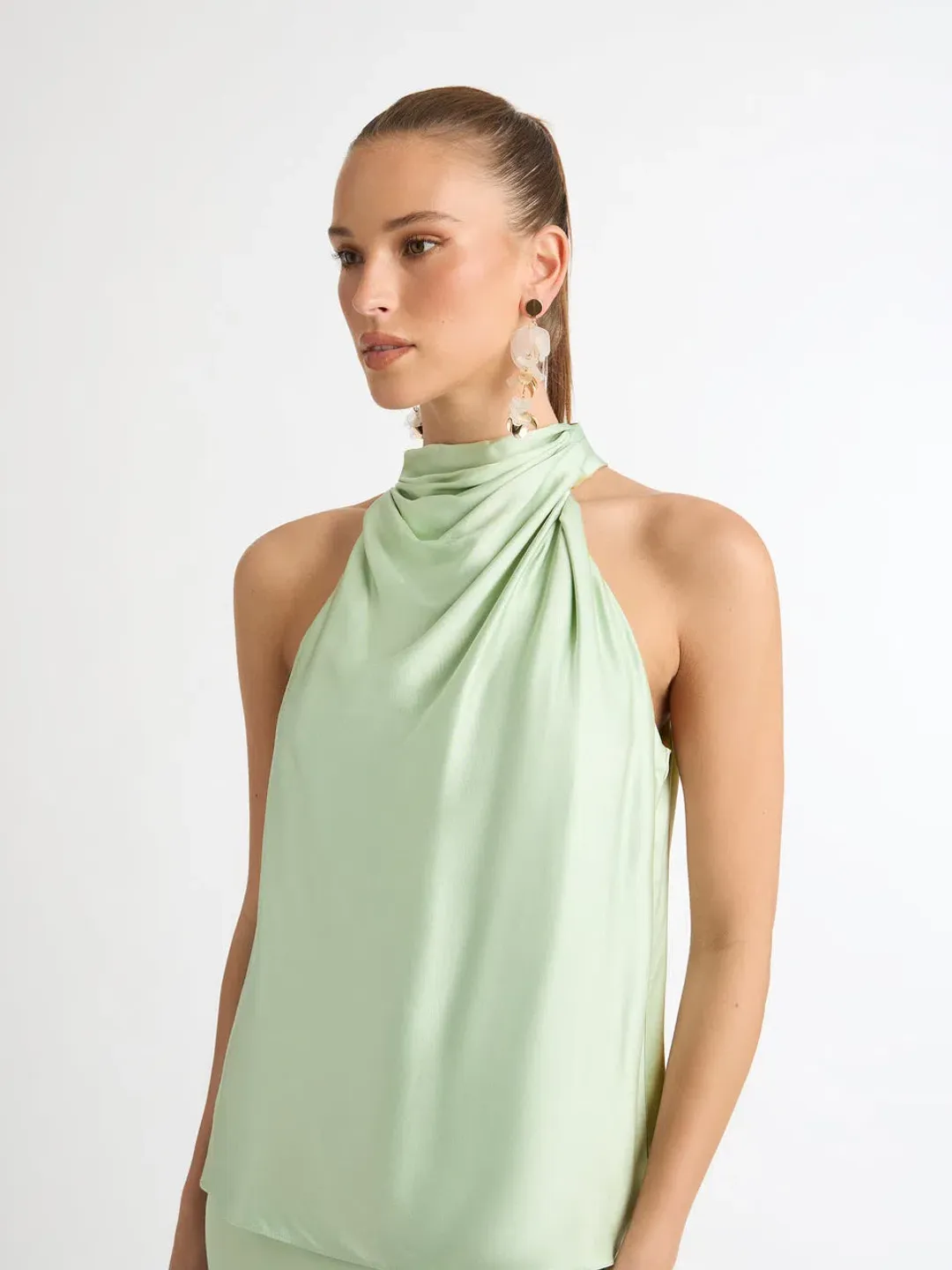 Sheike Stella Longline Top Size 6 and Gracie Skirt Size 8 Set Sage for rent on The Volte - main image