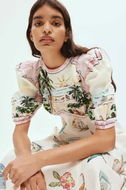 Alemais Sunset Midi Dress Multi Size 10  for rent on The Volte - image 2