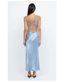 Bec & Bridge Margot Split Dress Blue Size 8 for rent on The Volte - image 3