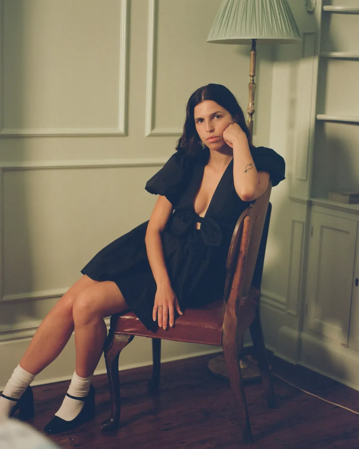 Lovaan Devon Mini Dress Black Size 10 for rent on The Volte - main image