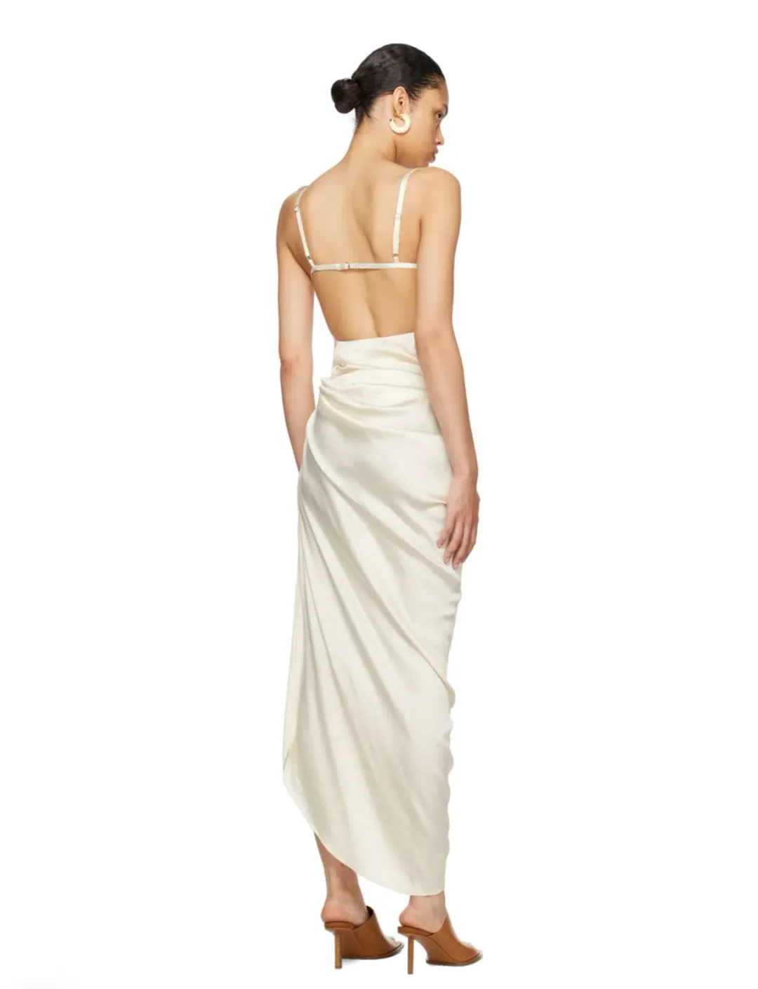 Jacquemus Le Chouchou La Saudade Longue Brodée Maxi Dress Off White Size 36 / AU 8 for rent on The Volte - main image